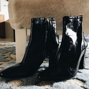 Zara Heeled Black Boots